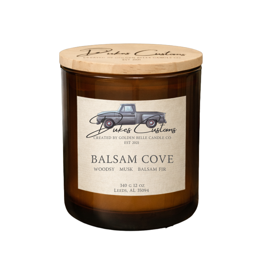 Balsam Cove | Duke's Customs Masculine Home Fragrance | Golden